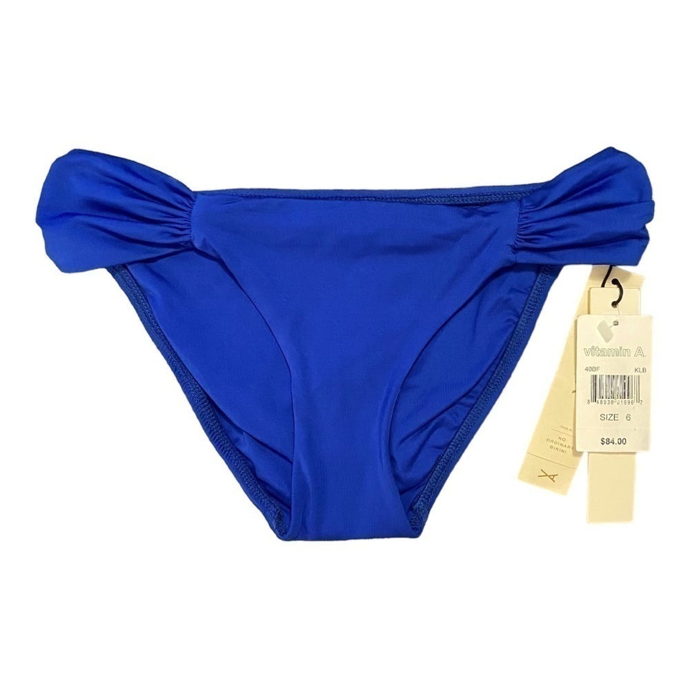 Vitamin A Swim Anibes Ruched Hipster NWT